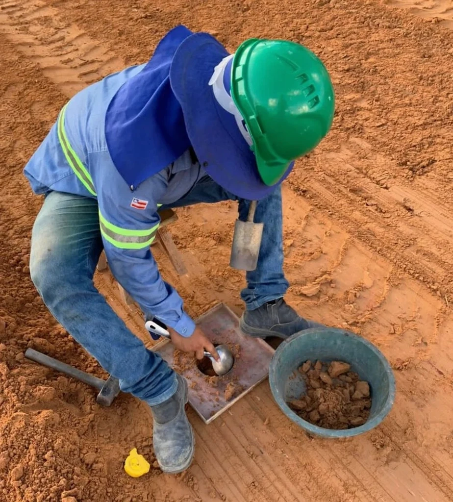 Field Density Testing (Sand Cone Method) in Springfield IL
